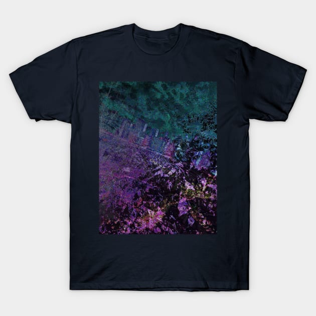 Glitched Park T-Shirt by IllEunoia